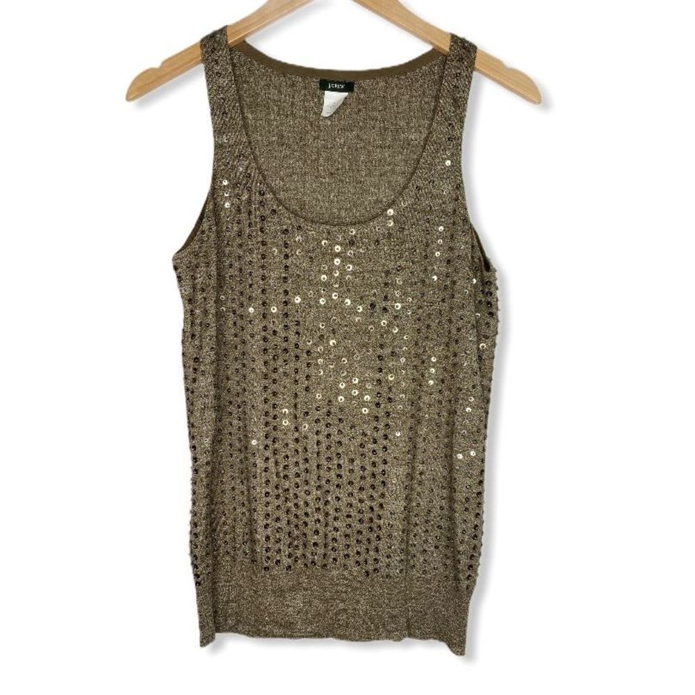 J CREW BEADED SWEATER TANK SMALL